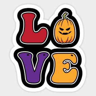 FALL SEASON PUMPKIN LOVE Sticker